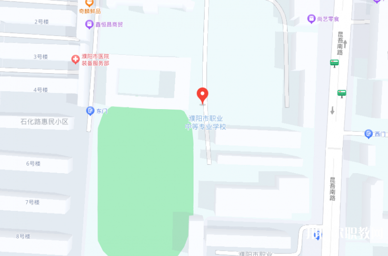 濮陽油田職業(yè)中等專業(yè)學校地址，乘車路線