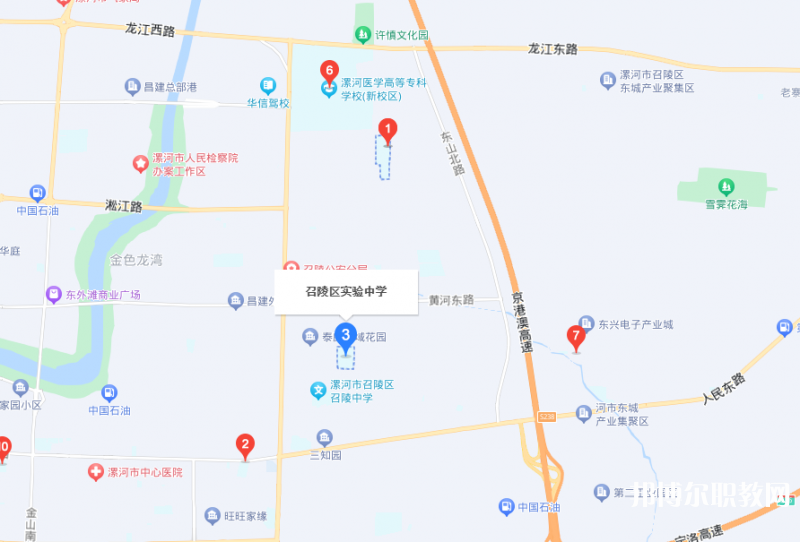 漯河市召陵區(qū)中等專業(yè)學(xué)校地址，乘車(chē)路線