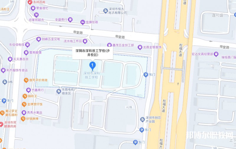 深圳市深科技工學(xué)校地址，乘車路線