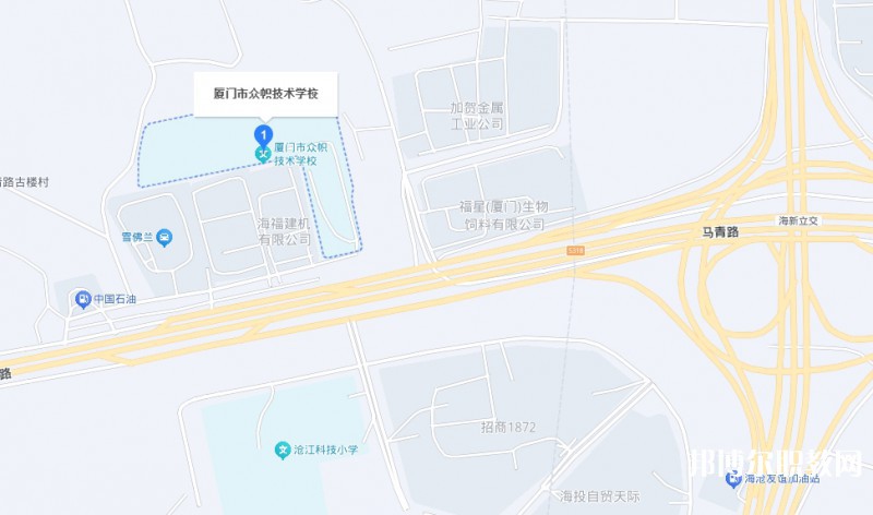 廈門市眾幟技術(shù)學(xué)校地址，乘車路線